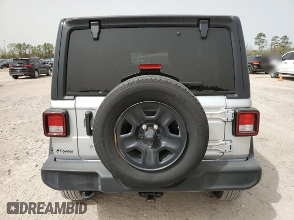 2022 Jeep Wrangler 80th Anniversary with VIN 1C4HJXAG8NW181325, listed as a Copart auction lot 49855655 with 27,763 mi miles and Salvage Title. Bid and sale history available at DreamBid. Image 6.