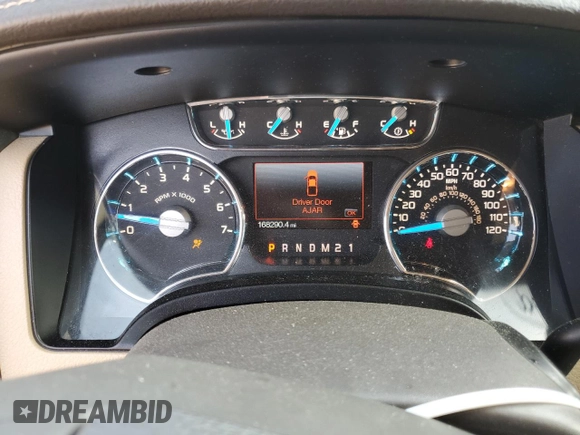 2013 Ford F-150 XL with VIN 1FTFW1ET4DFC54797, listed as a Copart auction lot 59902635 with 168,290 mi miles and Salvage title. Bid and sale history available at DreamBid. Image 9.