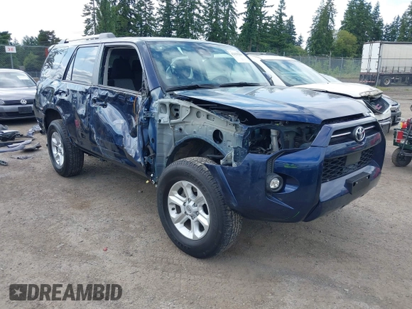 2024 Toyota 4Runner SR5 with VIN JTEMU5JR0R6243619, listed as a IAAI auction lot 42439304 with 24,506 mi miles and . Bid and sale history available at DreamBid. Image 1.