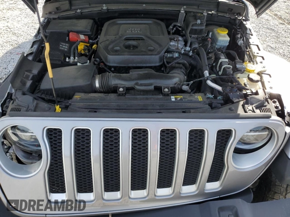 2021 Jeep Wrangler Unlimited Sahara Altitude with VIN 1C4HJXEN3MW691220, listed as a Copart auction lot 56334695 with 46,589 mi miles and Salvage title. Bid and sale history available at DreamBid. Image 12.