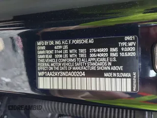2022 Porsche Cayenne Turbo S E-Hybrid с VIN WP1AA2AY3NDA00204, выставлен на аукционе IAAI как лот 42257548 с пробегом 45 330 миль миль и . История ставок и продаж доступна на DreamBid. Изображение 9.