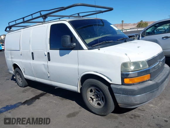 2006 Chevrolet Express Cargo with VIN 1GCFG15X061120322, listed as a IAAI auction lot 41611050 with 277,311 mi miles and . Bid and sale history available at DreamBid. Image 13.