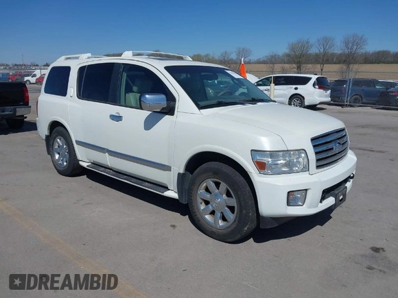 2004 Infiniti QX56 with VIN 5N3AA08CX4N809761, listed as a IAAI auction lot 42041581 with 136,941 mi miles. Bid and sale history available at carsss.com. Image 1.