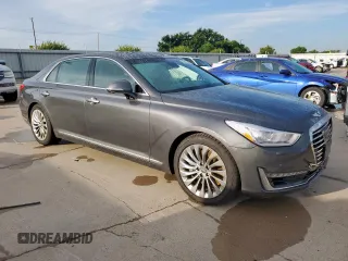 2018 Genesis G90 Premium z VIN KMHG34JA5JU037569, wystawiony jako Copart lot #58182965 z przebiegiem 90 361 mil mil oraz Szkoda całkowita • Salvage title. Historia ofert i sprzedaży dostępna na DreamBid. Obrazek 4.