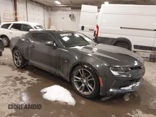 2018 Chevrolet Camaro 1LT with VIN 1G1FB1RX1J0182182, listed as a IAAI auction lot 41496295 with 65,726 mi miles. Bid and sale history available at carsss.com. Image 1.