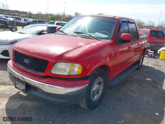 2001 Ford F-150 SuperCrew XLT with VIN 1FTRW07L01KA18459, listed as a IAAI auction lot 41899675 with 1 mi miles. Bid and sale history available at carsss.com. Image 2.