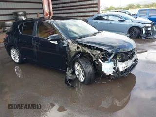 2011 Lexus CT 200h with VIN JTHKD5BH2B2031222, listed as a IAAI auction lot 41551693 with 123,596 mi miles. Bid and sale history available at carsss.com. Image 1.