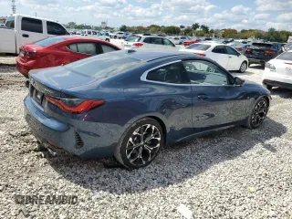 2025 BMW 4 Series 430i with VIN WBA43DA07SCU37586, listed as a Copart auction lot 52437105 with 812 mi miles and Salvage title. Bid and sale history available at DreamBid. Image 3.