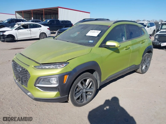 2019 Hyundai Kona Limited with VIN KM8K3CA51KU252116, listed as a IAAI auction lot 41409775 with 60,241 mi miles. Bid and sale history available at carsss.com. Image 17.