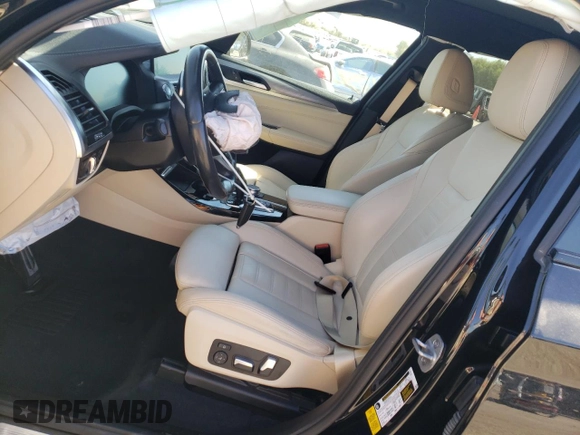 2021 BMW X3 sDrive30i with VIN 5UXTY3C09M9G62164, listed as a Copart auction lot 72846344 with 48,818 mi miles and Salvage Title. Bid and sale history available at carsss.com. Image 7.