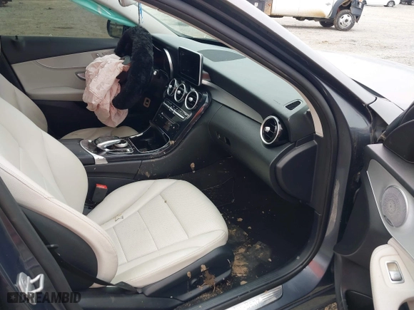 2015 Mercedes-Benz C-Class C 300 with VIN 55SWF4JB9FU056365, listed as a IAAI auction lot 41549063 with 119,106 mi miles. Bid and sale history available at carsss.com. Image 5.