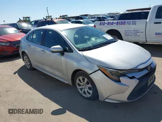 2021 Toyota Corolla LE with VIN 5YFEPMAE2MP166647, listed as a IAAI auction lot 41670097 with 143,557 mi miles. Bid and sale history available at carsss.com. Image 1.