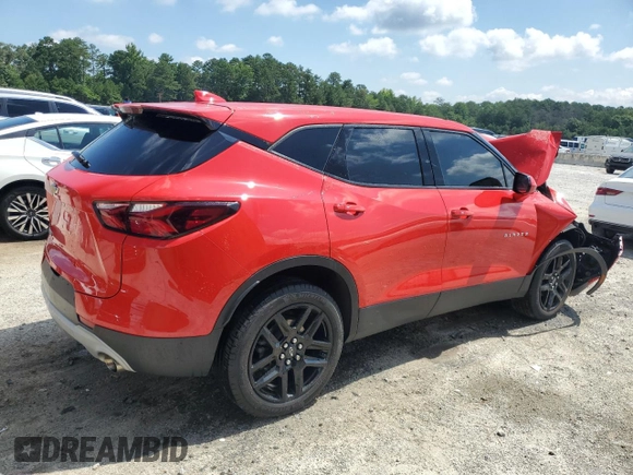 2022 Chevrolet Blazer LT with VIN 3GNKBCR42NS126975, listed as a Copart auction lot 62100955 with 23,791 mi miles and Clean title. Bid and sale history available at DreamBid. Image 3.