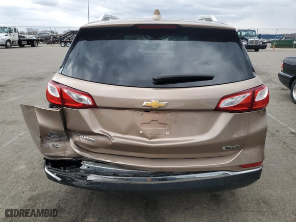 2018 Chevrolet Equinox Premier with VIN 2GNAXMEV5J6219290, listed as a Copart auction lot 50067235 with 69,387 mi miles and Salvage Title. Bid and sale history available at carsss.com. Image 6.