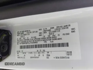 2020 Ford F-150 XL z VIN 1FTEW1EP3LFA05453, wystawiony jako IAAI lot #42644402 z przebiegiem 163 933 mil mil oraz . Historia ofert i sprzedaży dostępna na DreamBid. Obrazek 9.
