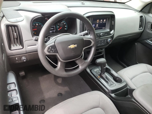 2021 Chevrolet Colorado 2WD Work Truck with VIN 1GCGSBEA9M1293385, listed as a Copart auction lot 55382135 with 39,287 mi miles and Salvage title. Bid and sale history available at DreamBid. Image 8.