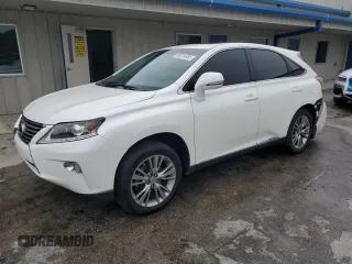 2014 Lexus RX 450h with VIN JTJZB1BA2E2009806, listed as a Copart auction lot 59224655 with 147,695 mi miles and Salvage title. Bid and sale history available at DreamBid. Image 1.