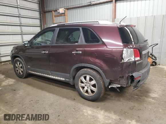 2012 Kia Sorento LX with VIN 5XYKTDA20CG297079, listed as a Copart auction lot 46606615 with 222,377 mi miles and Salvage Title. Bid and sale history available at carsss.com. Image 2.