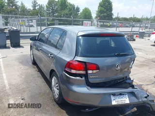 2014 Volkswagen Golf with VIN WVWDB7AJ0EW002332, listed as a IAAI auction lot 42449267 with 55,496 mi miles and . Bid and sale history available at DreamBid. Image 3.