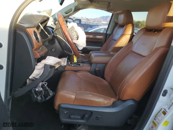 2014 Toyota Tundra 4WD Truck Platinum with VIN 5TFAW5F17EX389069, listed as a Copart auction lot 87333274 with 145,260 mi miles and Salvage Title. Bid and sale history available at carsss.com. Image 7.