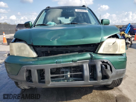 2000 Honda CR-V SE with VIN JHLRD1878YC041704, listed as a Copart auction lot 43440315 with 210,231 mi miles and Salvage Title. Bid and sale history available at carsss.com. Image 5.