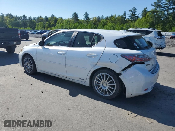 2011 Lexus CT 200h z VIN JTHKD5BH0B2046799, wystawiony jako Copart lot #58246525 z przebiegiem 130 019 mil mil oraz Szkoda całkowita • Salvage title. Historia ofert i sprzedaży dostępna na DreamBid. Obrazek 2.
