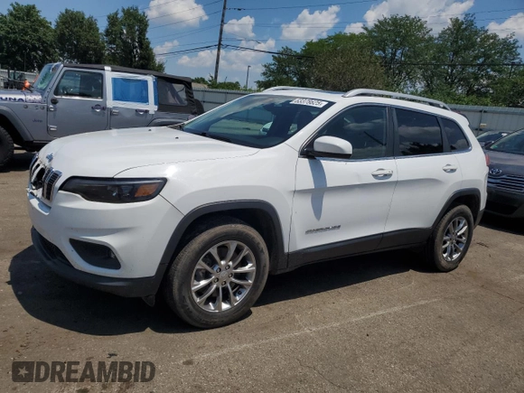 2019 Jeep Cherokee Latitude Plus with VIN 1C4PJMLX3KD251974, listed as a Copart auction lot 63378625 with 59,144 mi miles and Salvage title. Bid and sale history available at DreamBid. Image 1.