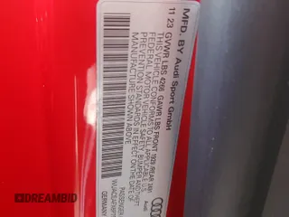 2023 Audi R8 performance quattro z VIN WUACEAFX6P7902424, wystawiony jako Copart lot #81065204 z przebiegiem 6 222 mil mil oraz Szkoda całkowita • Salvage title. Historia ofert i sprzedaży dostępna na DreamBid. Obrazek 14.