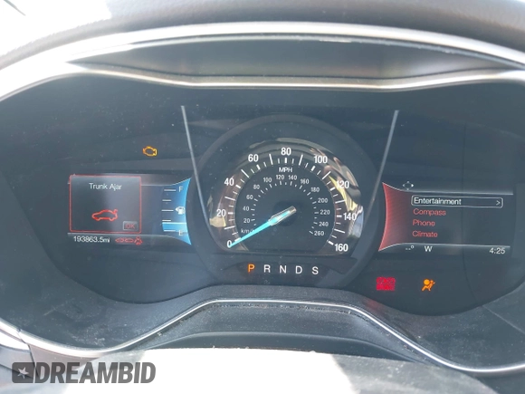 2016 Ford Fusion SE with VIN 1FA6P0H7XG5114131, listed as a IAAI auction lot 42160747 with 193,863 mi miles and . Bid and sale history available at DreamBid. Image 7.