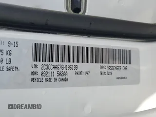 2016 Chrysler 300 Anniversary Edition with VIN 2C3CCAAG7GH106199, listed as a Copart auction lot 53993895 with 35,805 mi miles and Salvage Title. Bid and sale history available at DreamBid. Image 12.