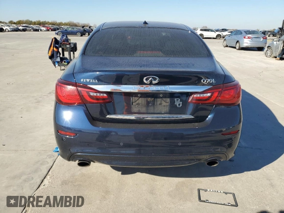 2018 Infiniti Q70 Luxe with VIN JN1BY1PP1JM330463, listed as a Copart auction lot 82692854 with 66,300 mi miles and Salvage title. Bid and sale history available at DreamBid. Image 6.