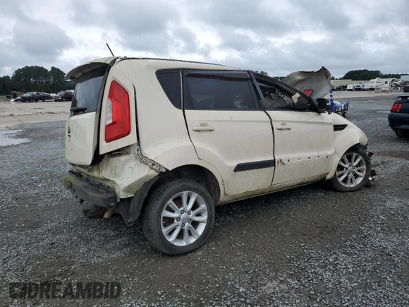2013 Kia Soul + z VIN KNDJT2A6XD7572992, wystawiony jako Copart lot #59533185 z przebiegiem Nie podano mil oraz Czysty tytuł • Clean title. Historia ofert i sprzedaży dostępna na DreamBid. Obrazek 3.