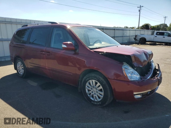 2014 Kia Sedona LX with VIN KNDMG4C73E6542937, listed as a Copart auction lot 71999374 with 149,442 mi miles and Salvage Title. Bid and sale history available at carsss.com. Image 4.