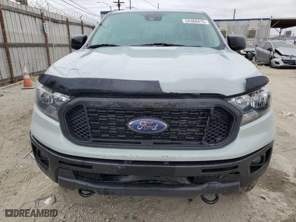 2021 Ford Ranger XL with VIN 1FTER4FHXMLE04332, listed as a Copart auction lot 54368415 with 42,913 mi miles and Salvage Title. Bid and sale history available at carsss.com. Image 5.