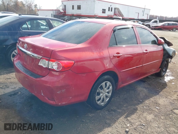 2013 Toyota Corolla L with VIN 2T1BU4EE2DC076601, listed as a IAAI auction lot 38113230 with Not Provided miles and . Bid and sale history available at DreamBid. Image 4.