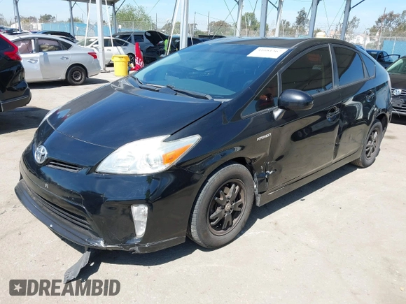 2013 Toyota Prius One with VIN JTDKN3DU6D0338436, listed as a IAAI auction lot 41881367 with 172,968 mi miles. Bid and sale history available at carsss.com. Image 21.