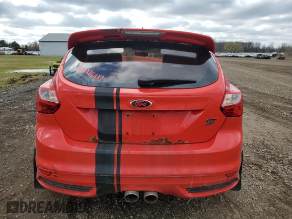 2014 Ford Focus ST with VIN 1FADP3L92EL397487, listed as a Copart auction lot 50367105 with 90,495 mi miles and Salvage Title. Bid and sale history available at carsss.com. Image 6.