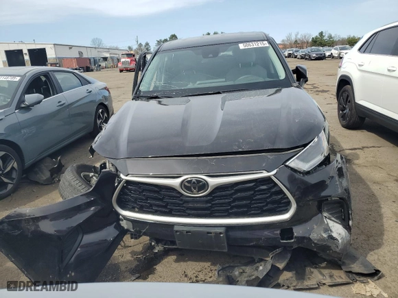 2021 Toyota Highlander L with VIN 5TDCZRBHXMS135869, listed as a Copart auction lot 50631215 with 65,397 mi miles and Salvage Title. Bid and sale history available at carsss.com. Image 5.