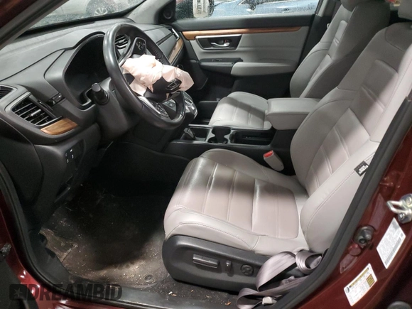 2019 Honda CR-V EX-L with VIN 2HKRW2H8XKH655168, listed as a Copart auction lot 50796155 with 0 mi miles and Salvage Title. Bid and sale history available at carsss.com. Image 7.