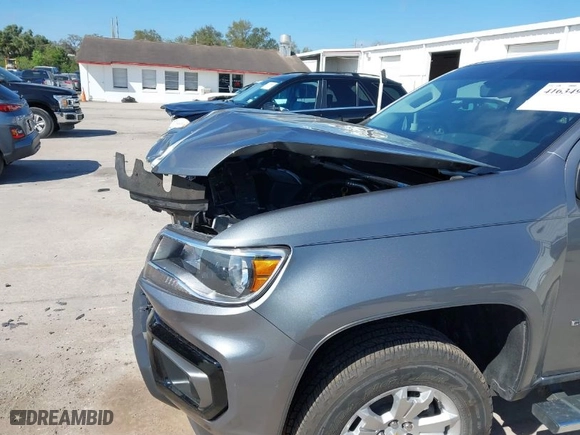 2022 Chevrolet Colorado 2WD LT with VIN 1GCGSCEA6N1299202, listed as a IAAI auction lot 41634986 with 39,762 mi miles. Bid and sale history available at carsss.com. Image 6.