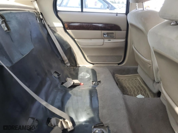 2005 Mercury Grand Marquis GS with VIN 2MEFM74W75X627162, listed as a Copart auction lot 64709124 with 118,697 mi miles and Salvage Title. Bid and sale history available at carsss.com. Image 10.
