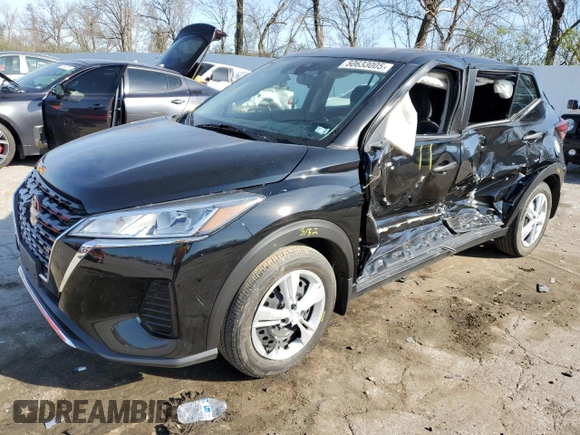 2022 Nissan Kicks S with VIN 3N1CP5BV7NL496197, listed as a Copart auction lot 50633005 with 31,517 mi miles and Salvage Title. Bid and sale history available at carsss.com. Image 1.