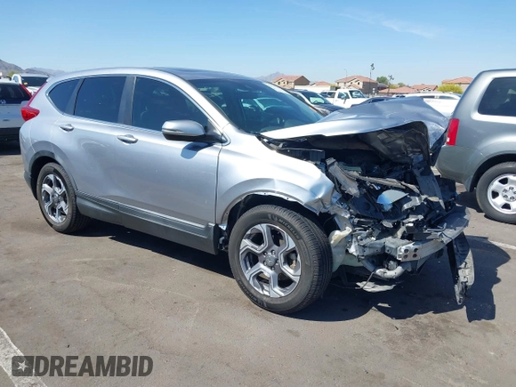 2017 Honda CR-V EX with VIN 7FARW1H54HE007644, listed as a IAAI auction lot 42076358 with 79,236 mi miles. Bid and sale history available at carsss.com. Image 1.