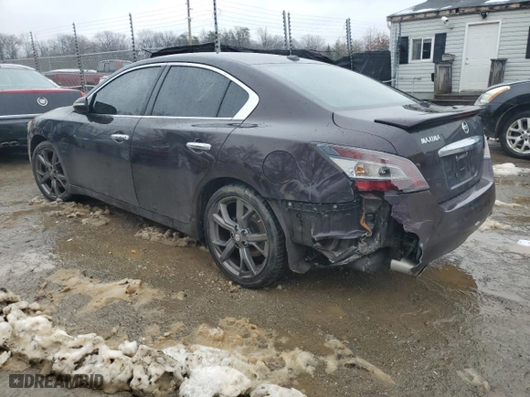 2014 Nissan Maxima 3.5 S with VIN 1N4AA5AP0EC439074, listed as a Copart auction lot 45080585 with 189,521 mi miles and Salvage Title. Bid and sale history available at carsss.com. Image 2.