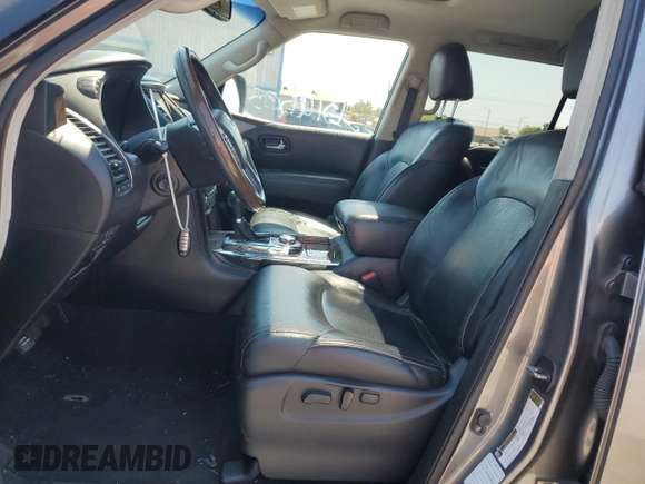 2017 Infiniti QX80 with VIN JN8AZ2NE4H9155253, listed as a Copart auction lot 61476684 with 116,579 mi miles and Salvage Title. Bid and sale history available at carsss.com. Image 7.