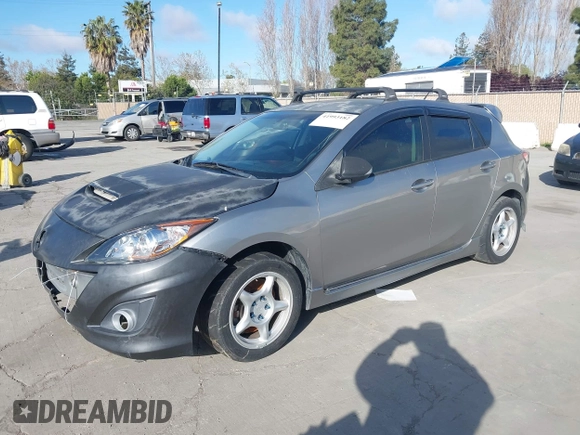 2010 Mazda 3 with VIN JM1BL1H41A1253868, listed as a IAAI auction lot 41993182 with 124,120 mi miles. Bid and sale history available at carsss.com. Image 2.