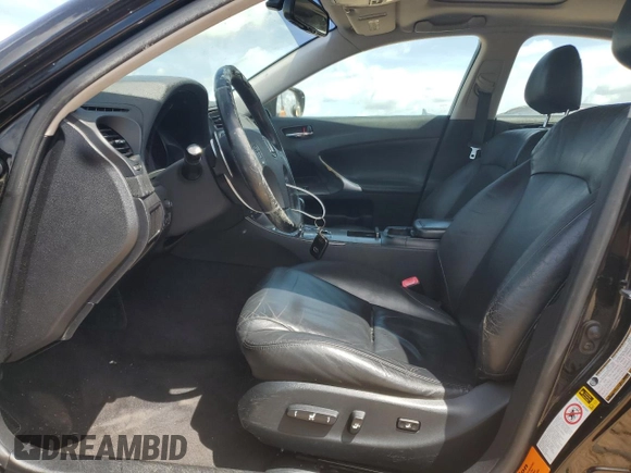 2006 Lexus IS 250 with VIN JTHBK262062006027, listed as a Copart auction lot 52679345 with 232,564 mi miles and Salvage Title. Bid and sale history available at DreamBid. Image 7.