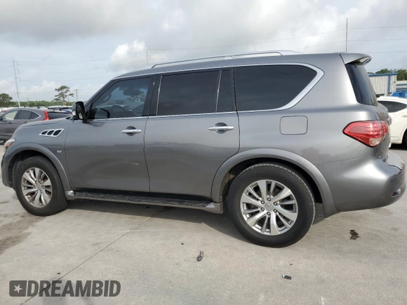 2017 Infiniti QX80 z VIN JN8AZ2NF1H9643990, wystawiony jako Copart lot #55598085 z przebiegiem 129 961 mil mil oraz Szkody całkowita. Historia ofert i sprzedaży dostępna na DreamBid. Obrazek 2.