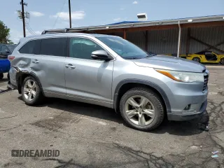 2015 Toyota Highlander Limited with VIN 5TDDKRFH6FS182578, listed as a Copart auction lot 59052505 with 137,881 mi miles and Salvage title. Bid and sale history available at DreamBid. Image 4.
