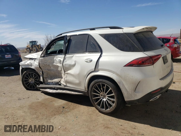 2023 Mercedes-Benz GLE 450 with VIN 4JGFB5KB7PA933099, listed as a Copart auction lot 45245835 with 28,455 mi miles and Salvage title. Bid and sale history available at DreamBid. Image 2.